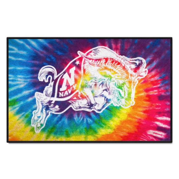 Navy Midshipmen Starter Mat - Tie Dye