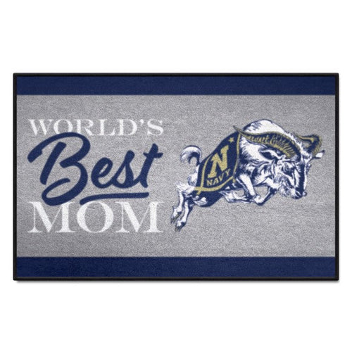 Navy Midshipmen Starter Mat - World's Best Mom