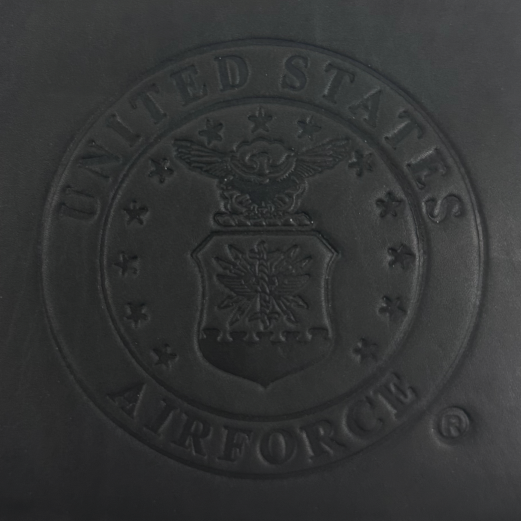 Air Force Seal Embossed Bifold Wallet (Black)