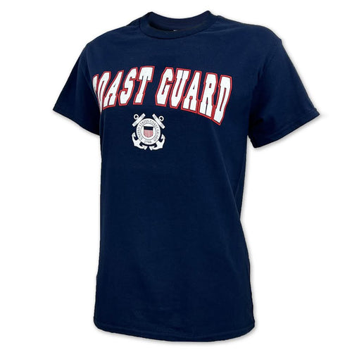 Coast Guard Arch Seal T-Shirt (Navy)