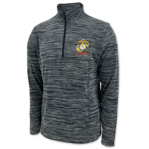 Marines EGA Under Armour Tempo Fleece 1/4 Zip (Black)