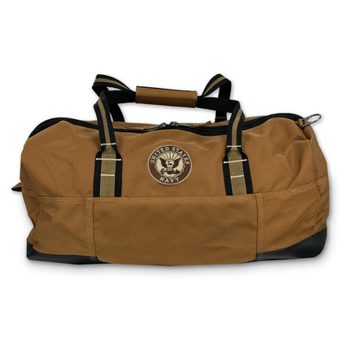 Navy Carhartt Classic Duffel Bag (Brown)