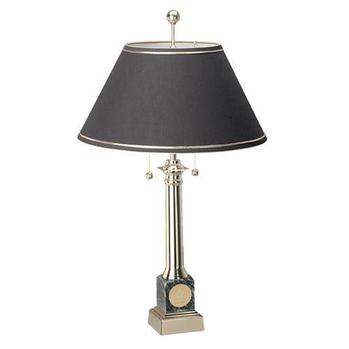 Army Star Alumni Brass Table Lamp (Black Marble)