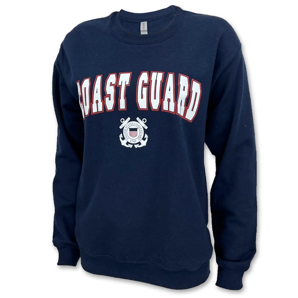 Coast Guard Arch Seal Crewneck (Navy)