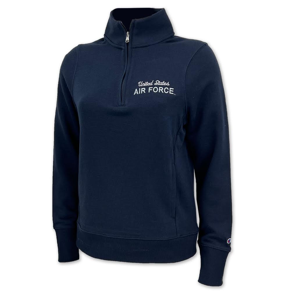 Air Force Champion Ladies University Fleece 1/4 Zip (Navy)