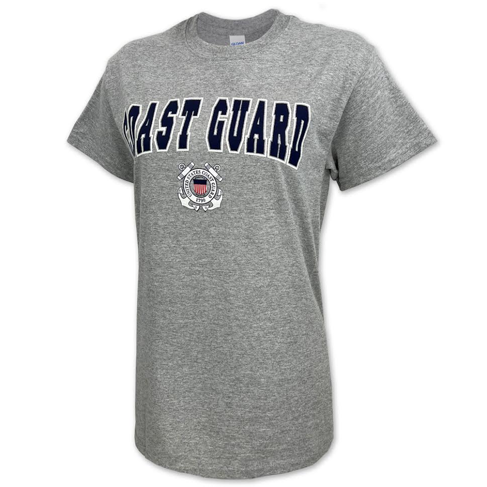 Coast Guard Arch Seal T-Shirt (Grey)