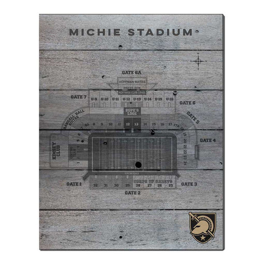 Seating Chart West Point Black Knights (16x20)