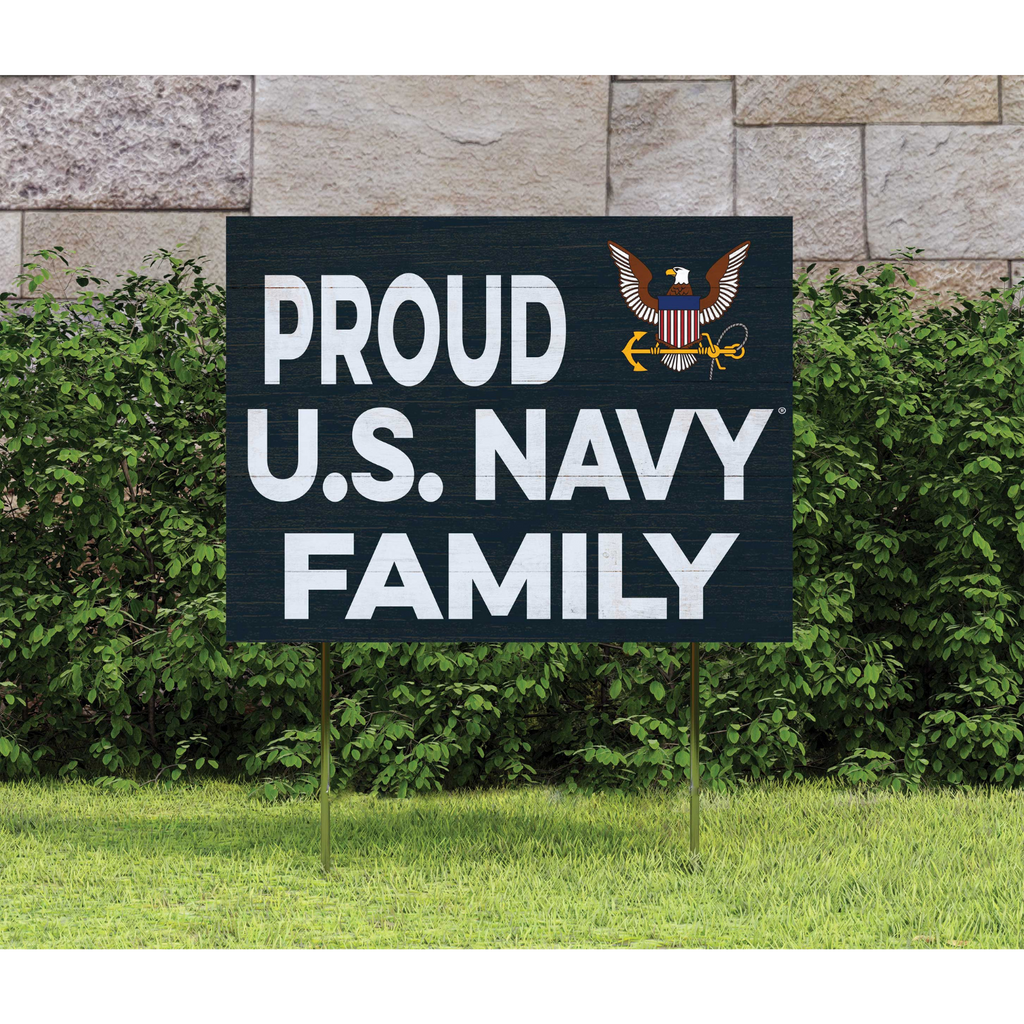 Proud Navy Family Lawn Sign (18x24)