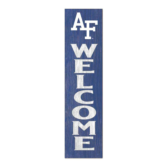 Leaning Sign Welcome Air Force Academy Falcons (11x46)