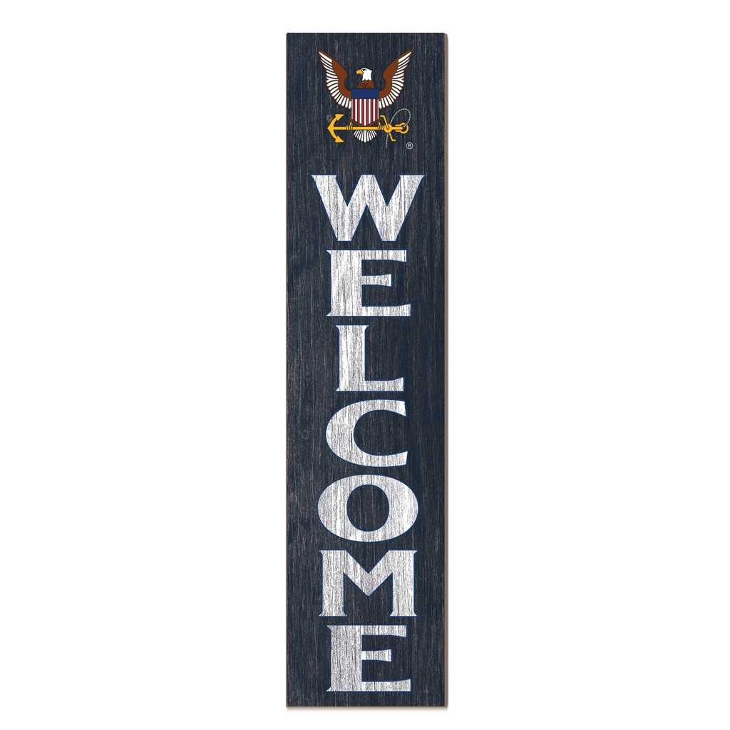 US Navy Leaning Sign Welcome (11x46)