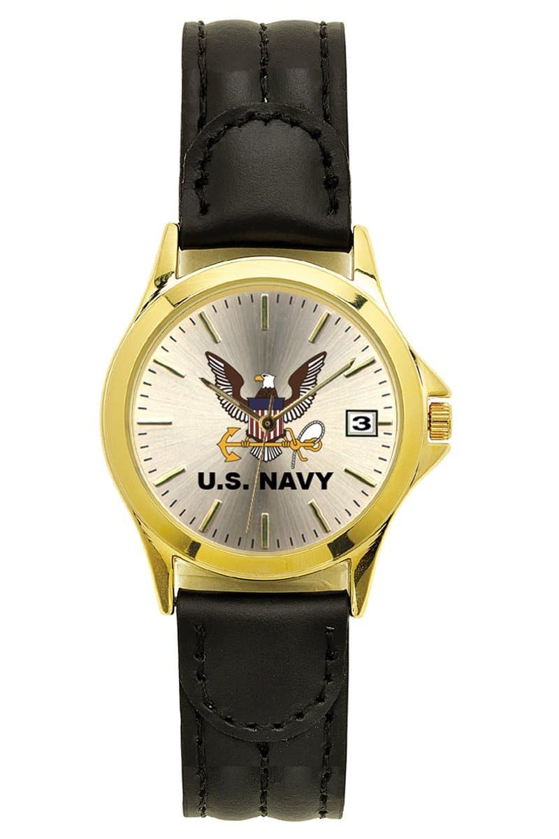 Navy Deluxe Leather Watch