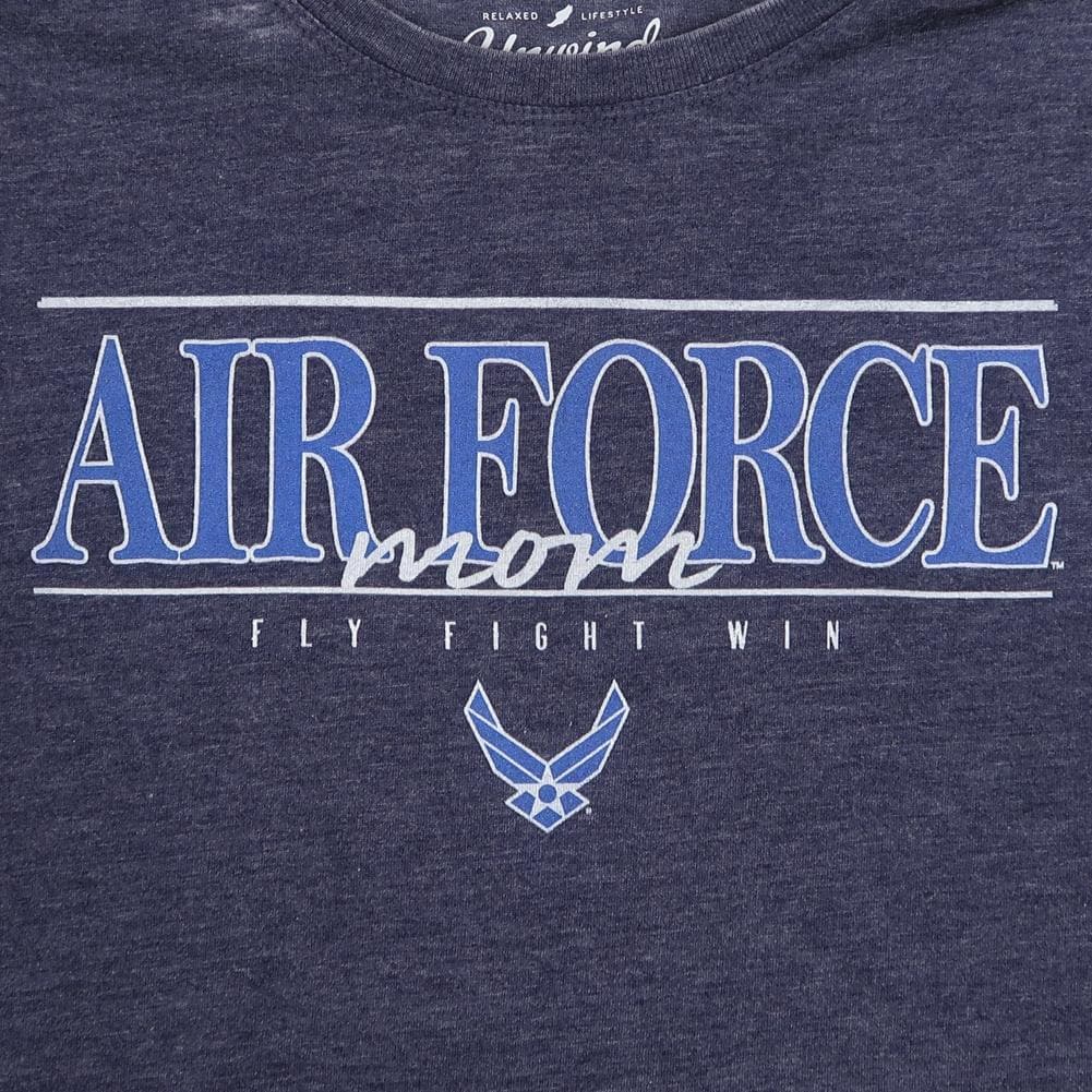 Air Force Mom Ladies 3/4 Sleeve T-Shirt (Navy)