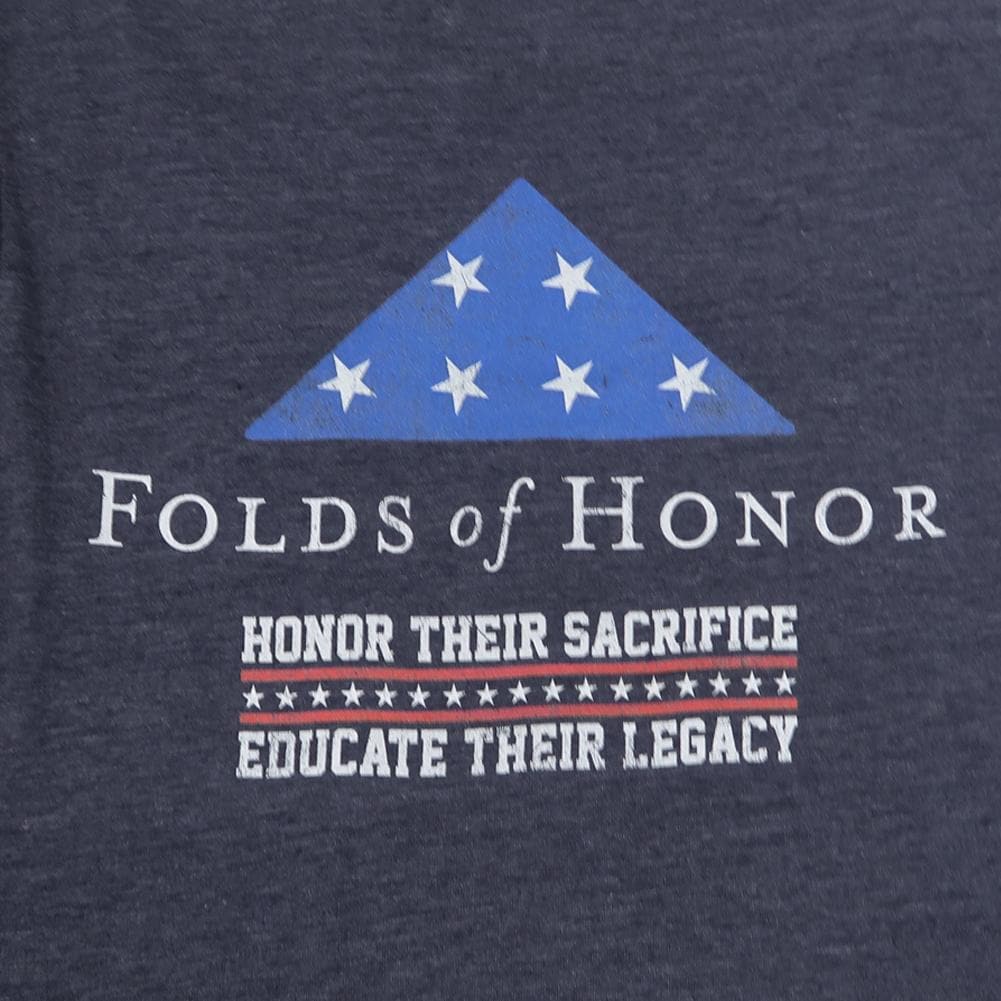 Folds Of Honor Flag Tri-Blend T-Shirt (Navy)