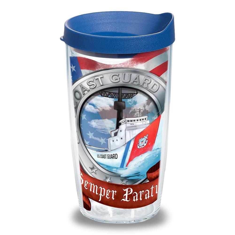 Coast Guard Boat Semper Paratus 16oz Tervis Tumbler