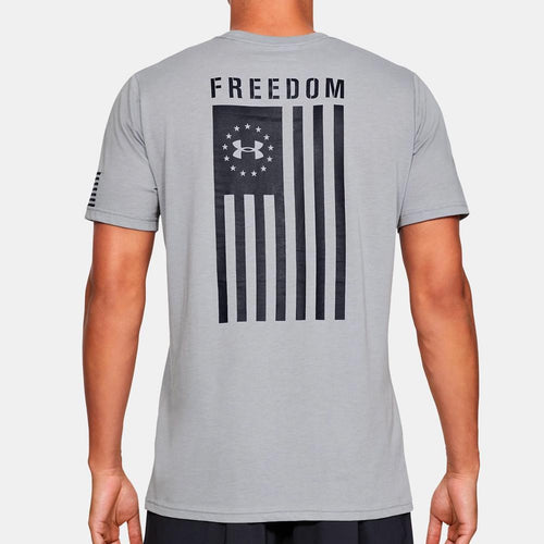 Under Armour Freedom Flag T-Shirt (Grey)