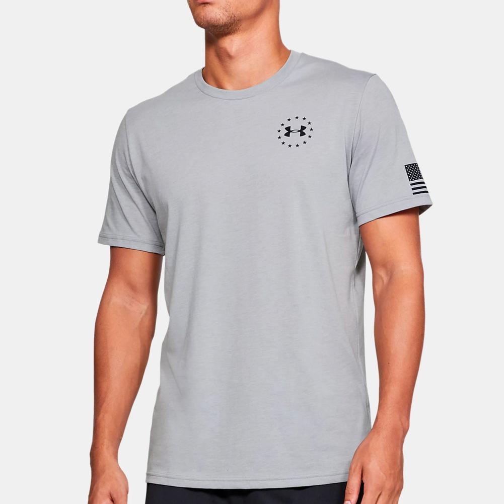 Under Armour Freedom Flag T-Shirt (Grey)