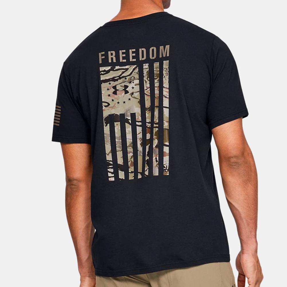 Under Armour Freedom Flag Camo T-Shirt (Black)