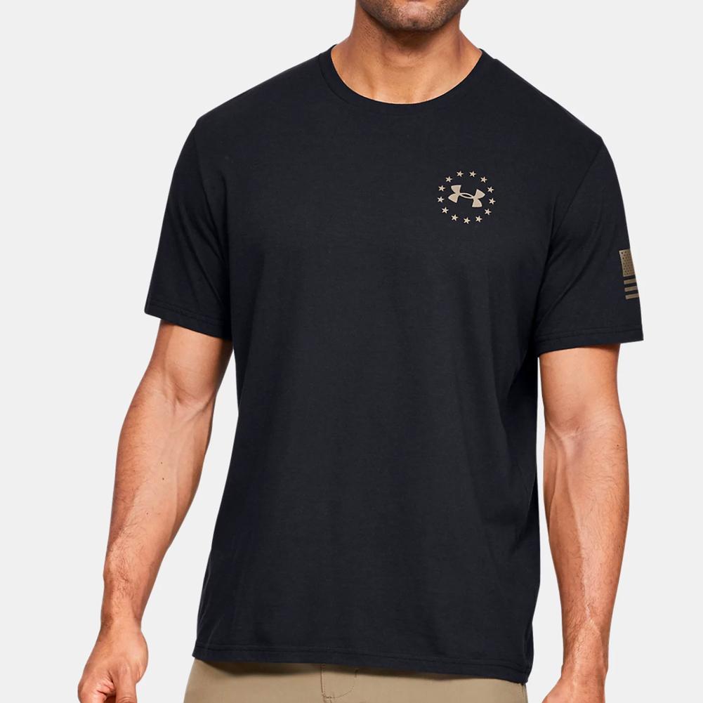 Under Armour Freedom Flag Camo T-Shirt (Black)