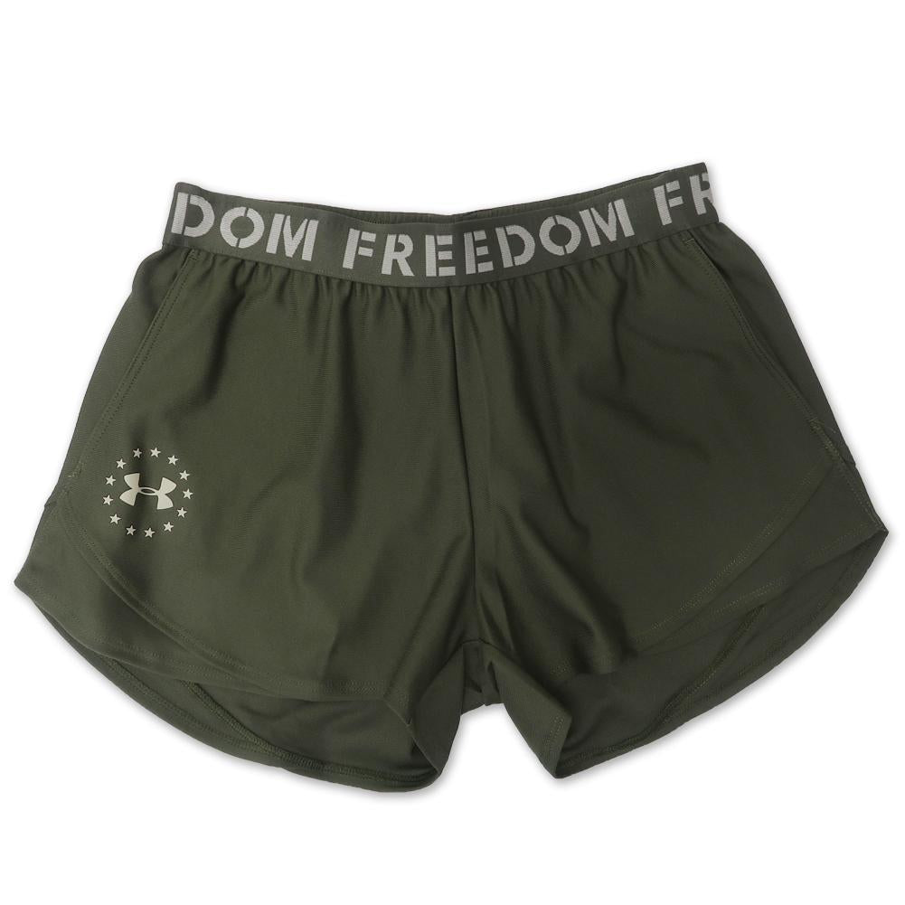 Under Armour Ladies Freedom Playup Short (OD Green)