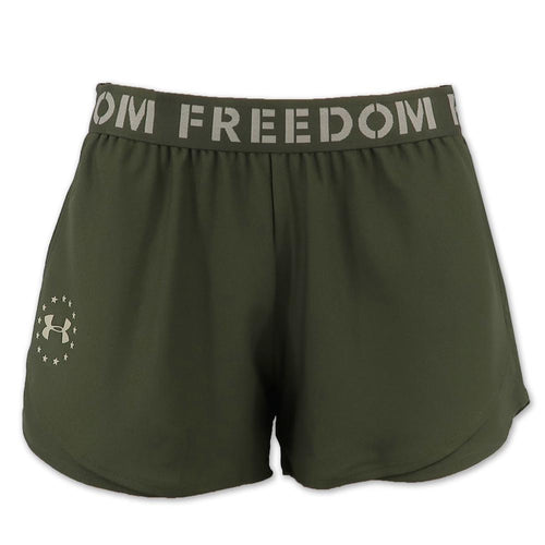 Under Armour Ladies Freedom Playup Short (OD Green)