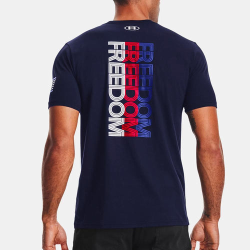 Under Armour Freedom Back Lockup T-Shirt (Navy)