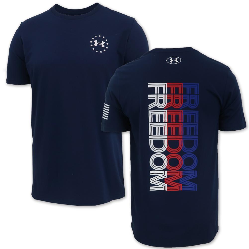 Under Armour Freedom Back Lockup T-Shirt (Navy)