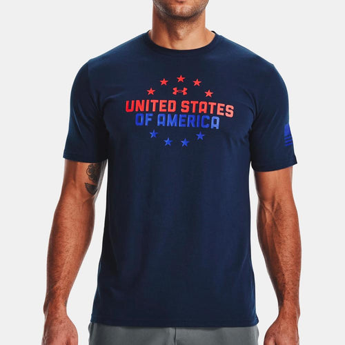 Under Armour Freedom USA Chest T-Shirt (Navy)