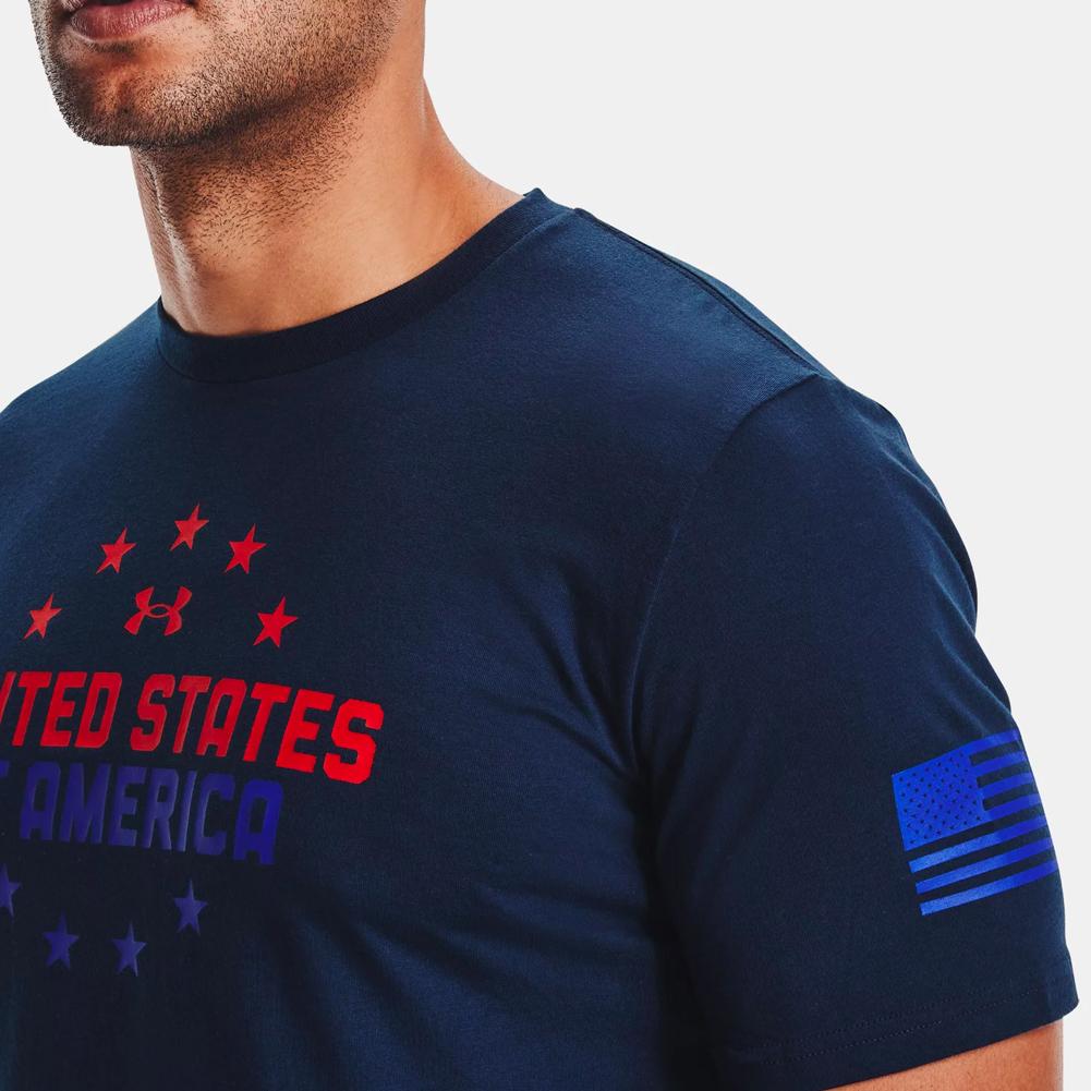 Under Armour Freedom USA Chest T-Shirt (Navy)