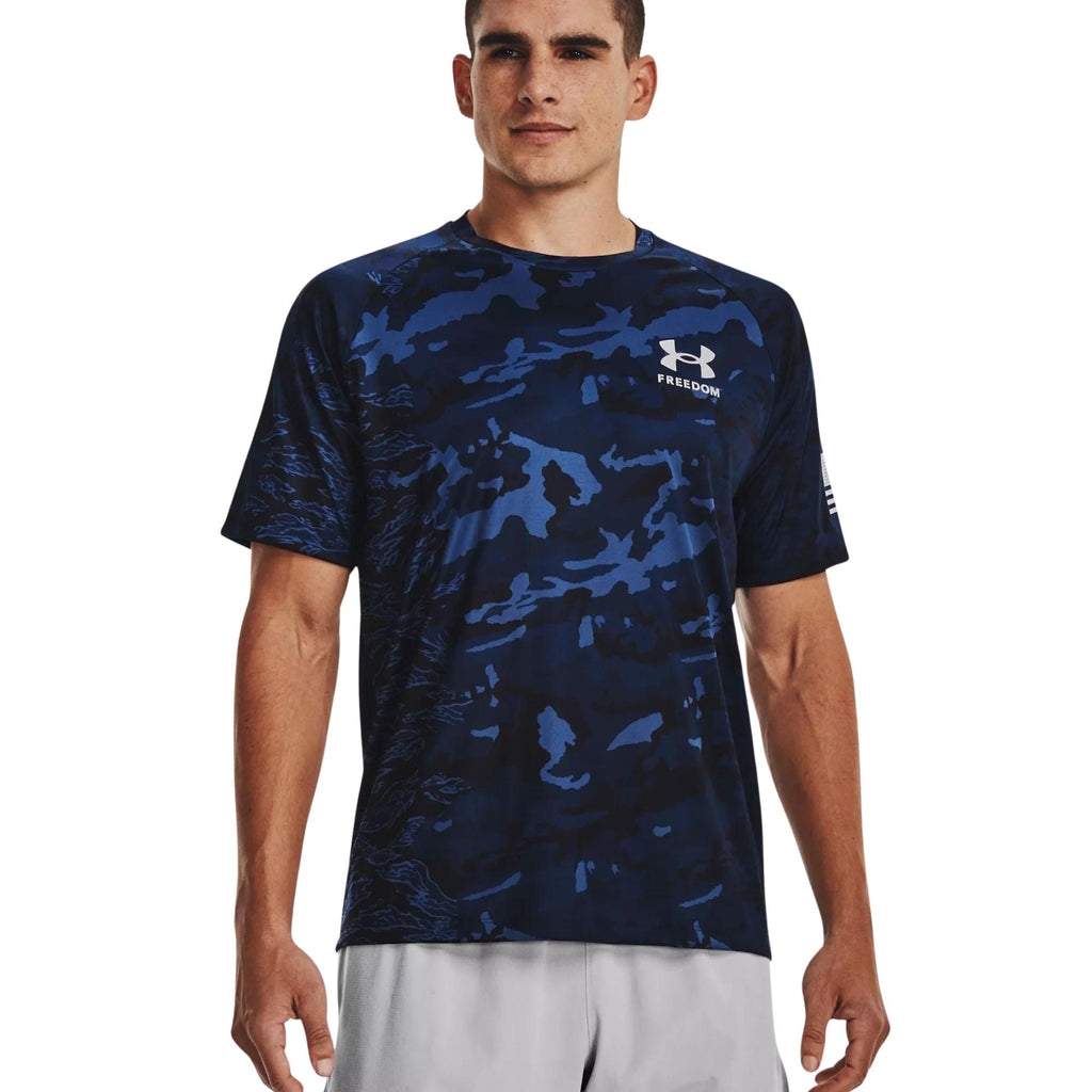 Under Armour Freedom Tech SS Camo T-Shirt (Navy)