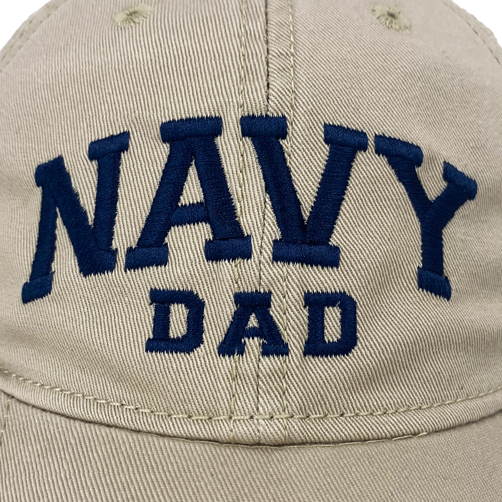 Navy Dad Relaxed Twill Hat (Khaki/Navy)