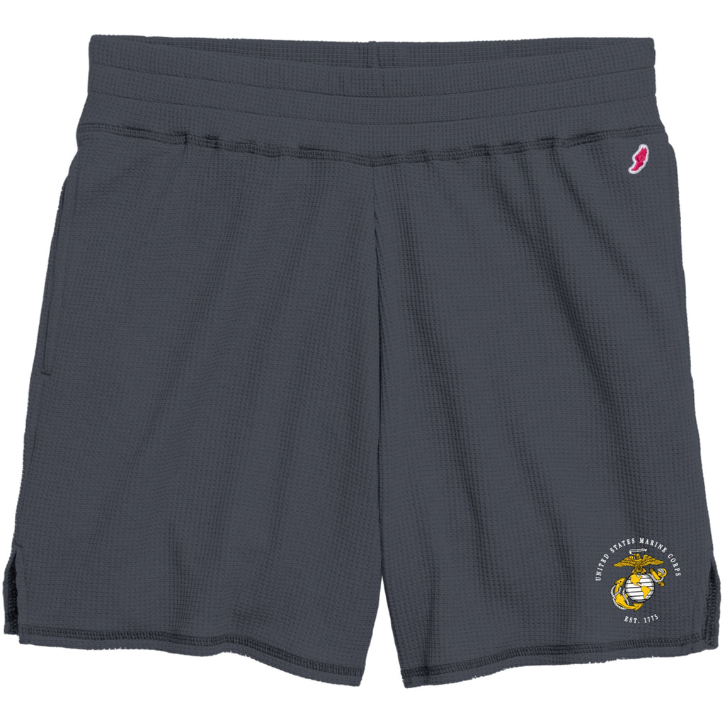 Marines Ladies Waffle Short (Graphite)