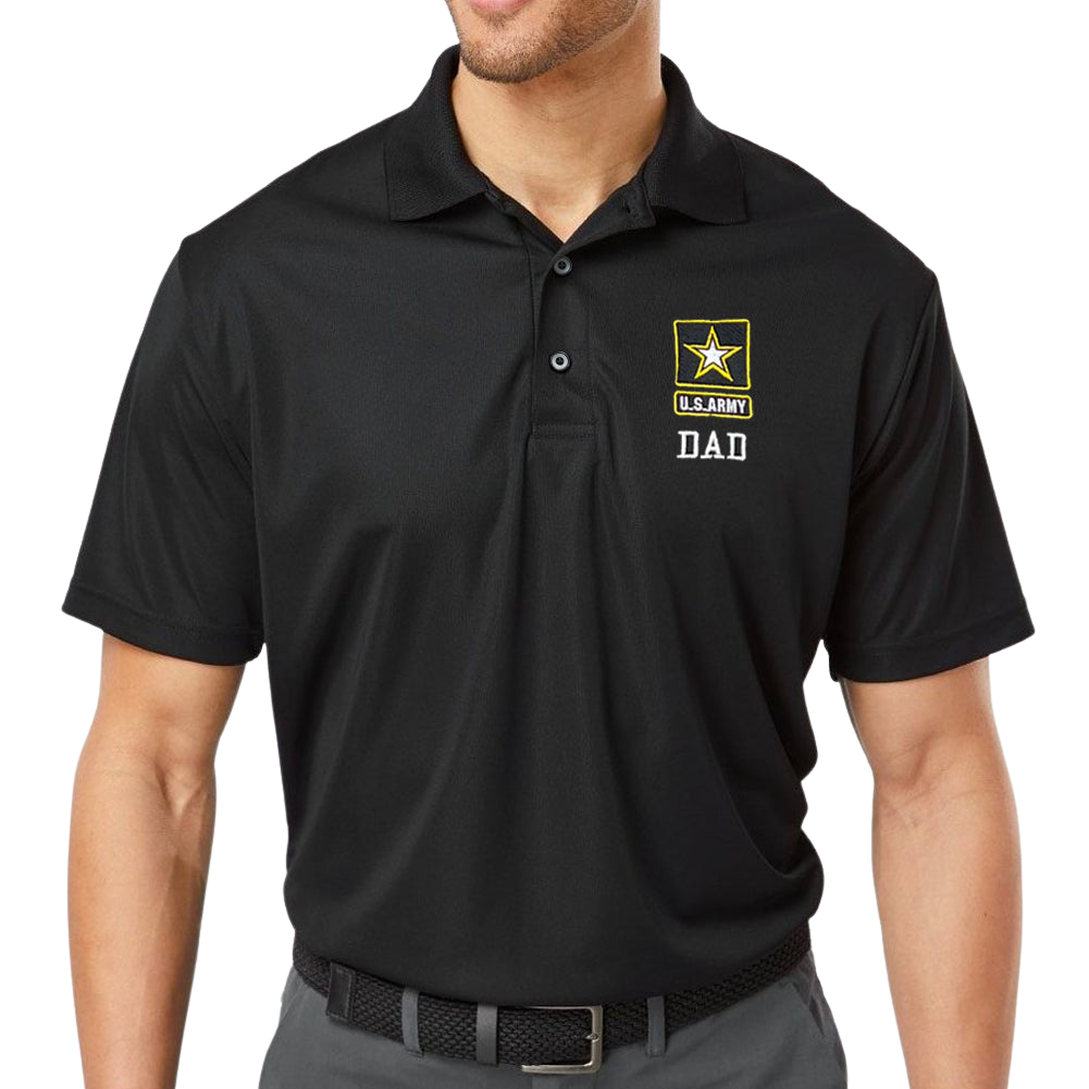 Army Dad Polo (Black)