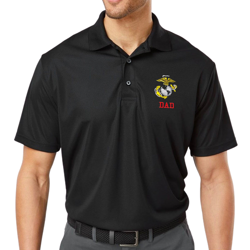 Marines Dad Polo (Black)