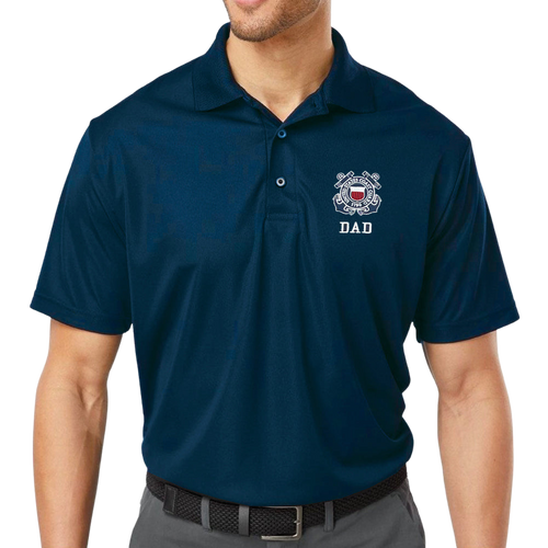 Coast Guard Dad Polo (Navy)