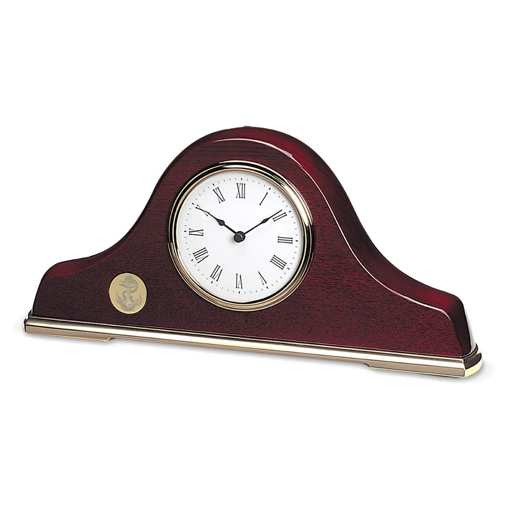 Navy Anchor Napoleon III Mantle Clock (Gold)