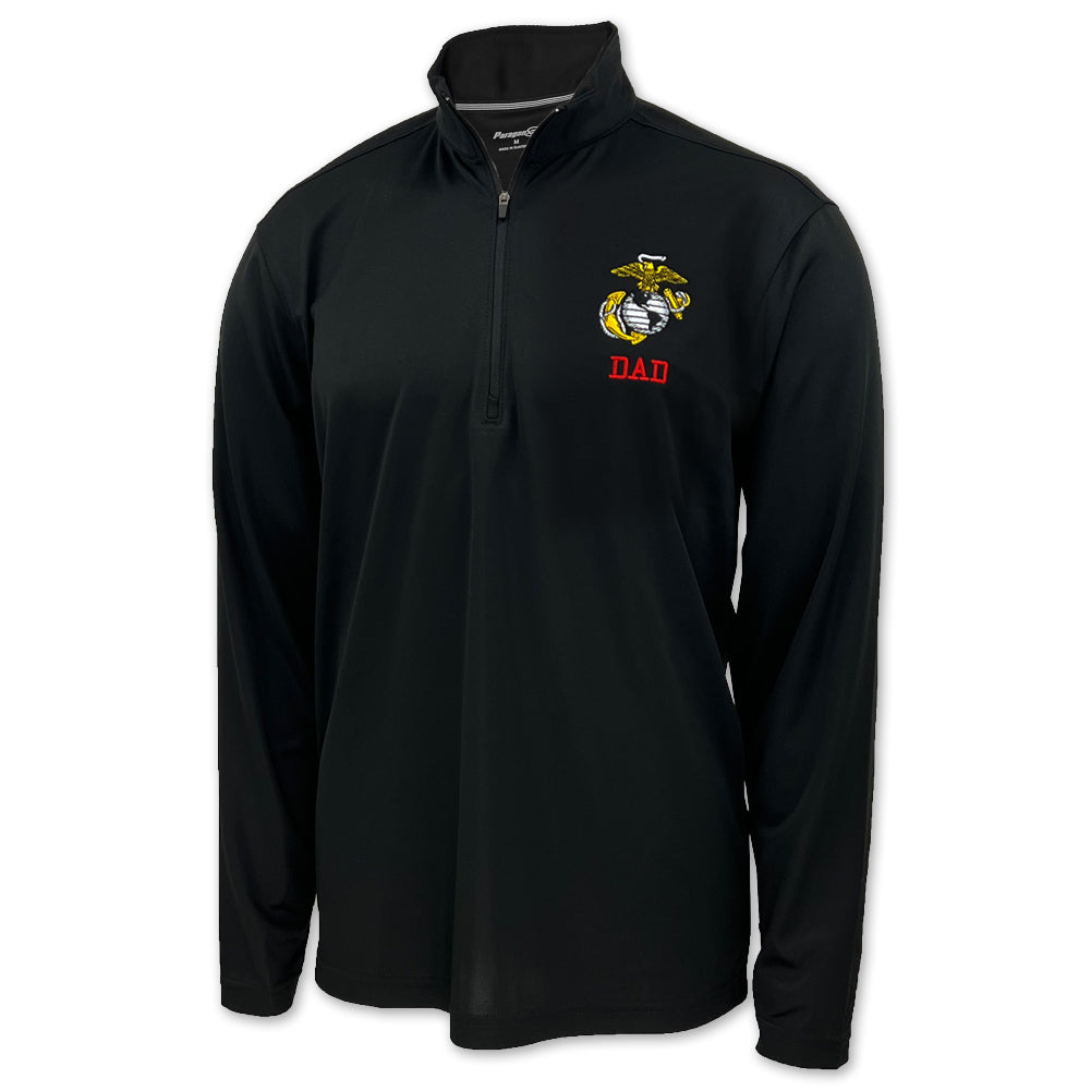 Marines Dad 1/4 Zip (Black)