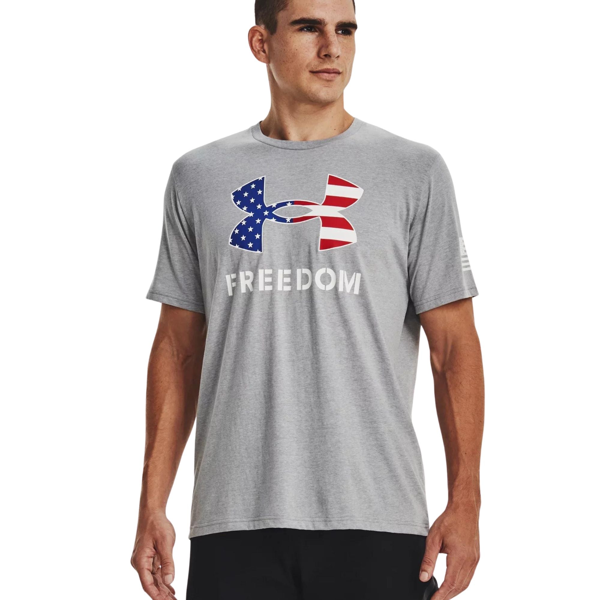 Under Armour New Freedom Logo T-Shirt (Grey)