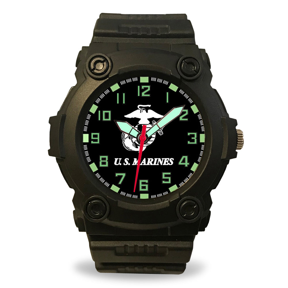 Marines Model 24 Series Watch Black