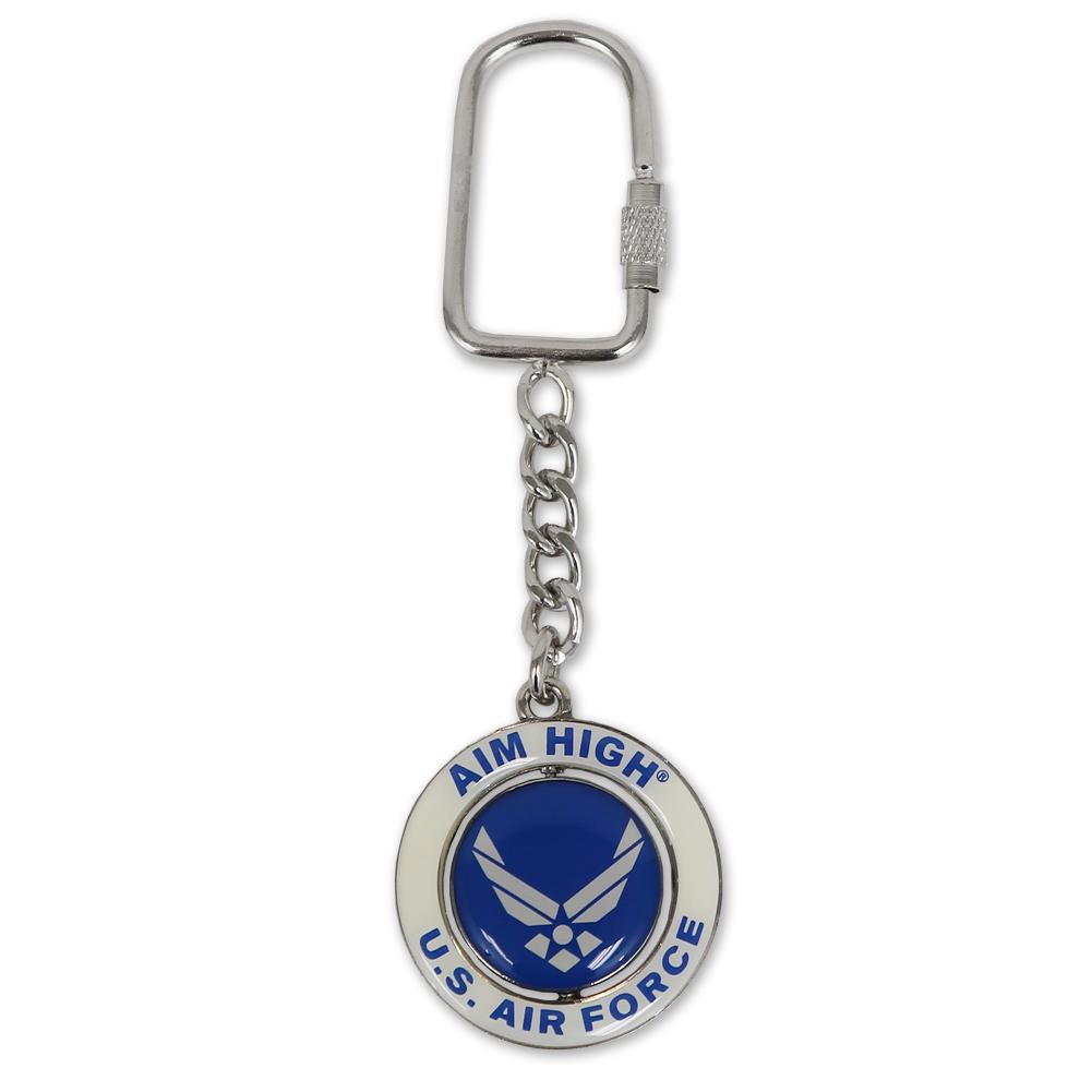 Air Force Wings Spinner Keychain (Royal)