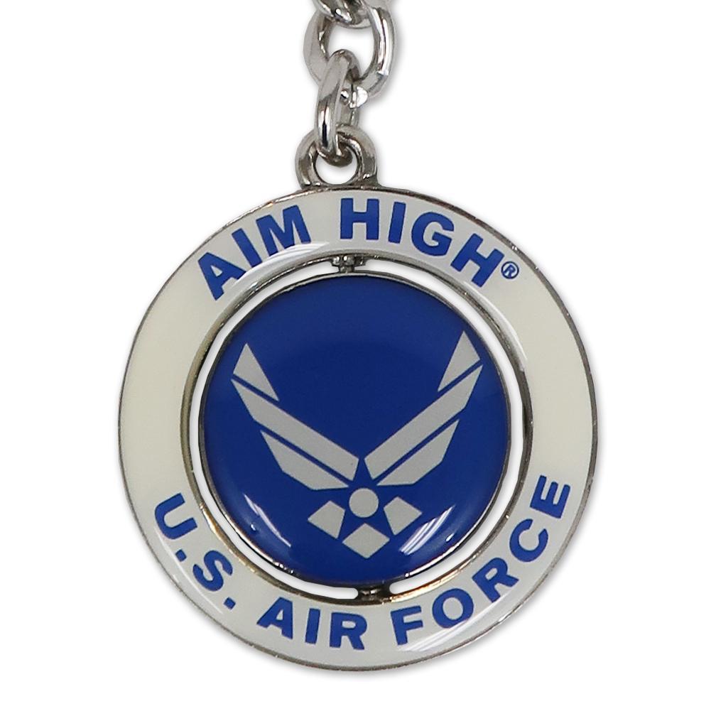 Air Force Wings Spinner Keychain (Royal)