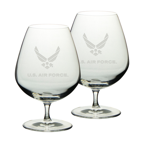 Air Force Wings Set of Two 21oz Brandy Snifter Glasses