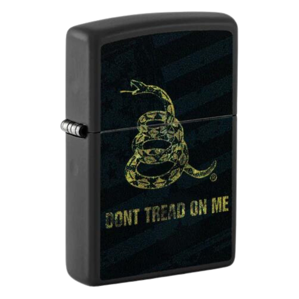 Don't Tread On Me Black Matte Zippo