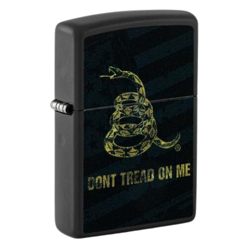 Don't Tread On Me Black Matte Zippo