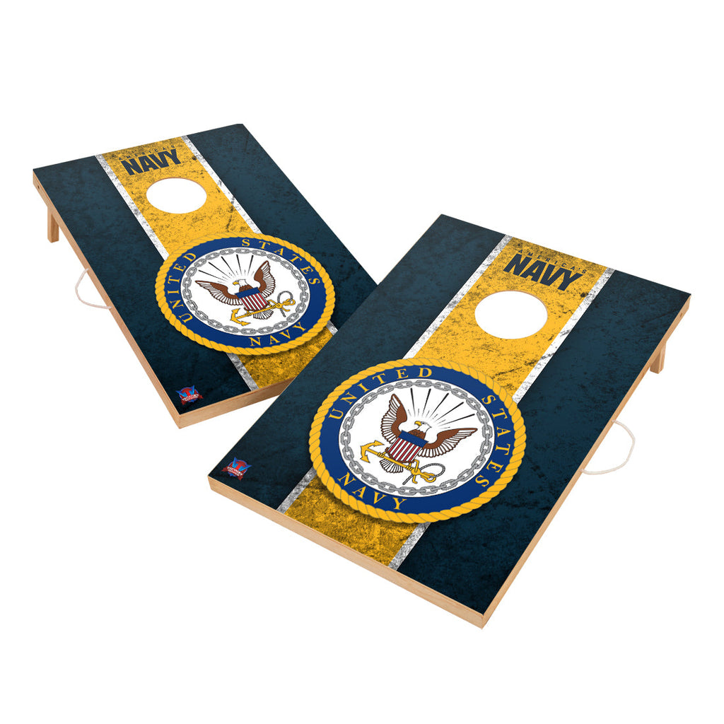 U.S. Navy Vt - Solid Wood 2x3 Cornhole