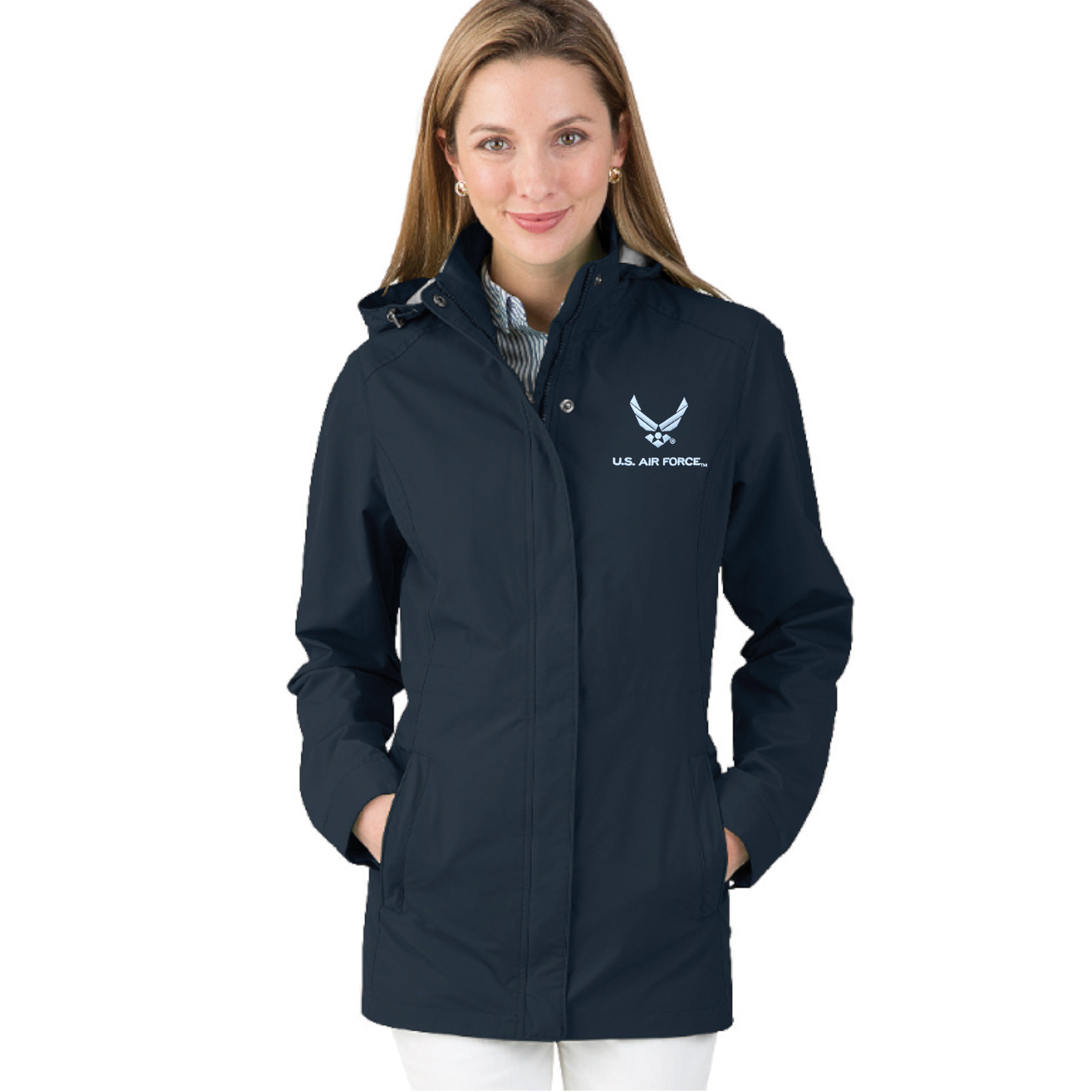 Air Force Wings Ladies Logan Jacket (Navy)