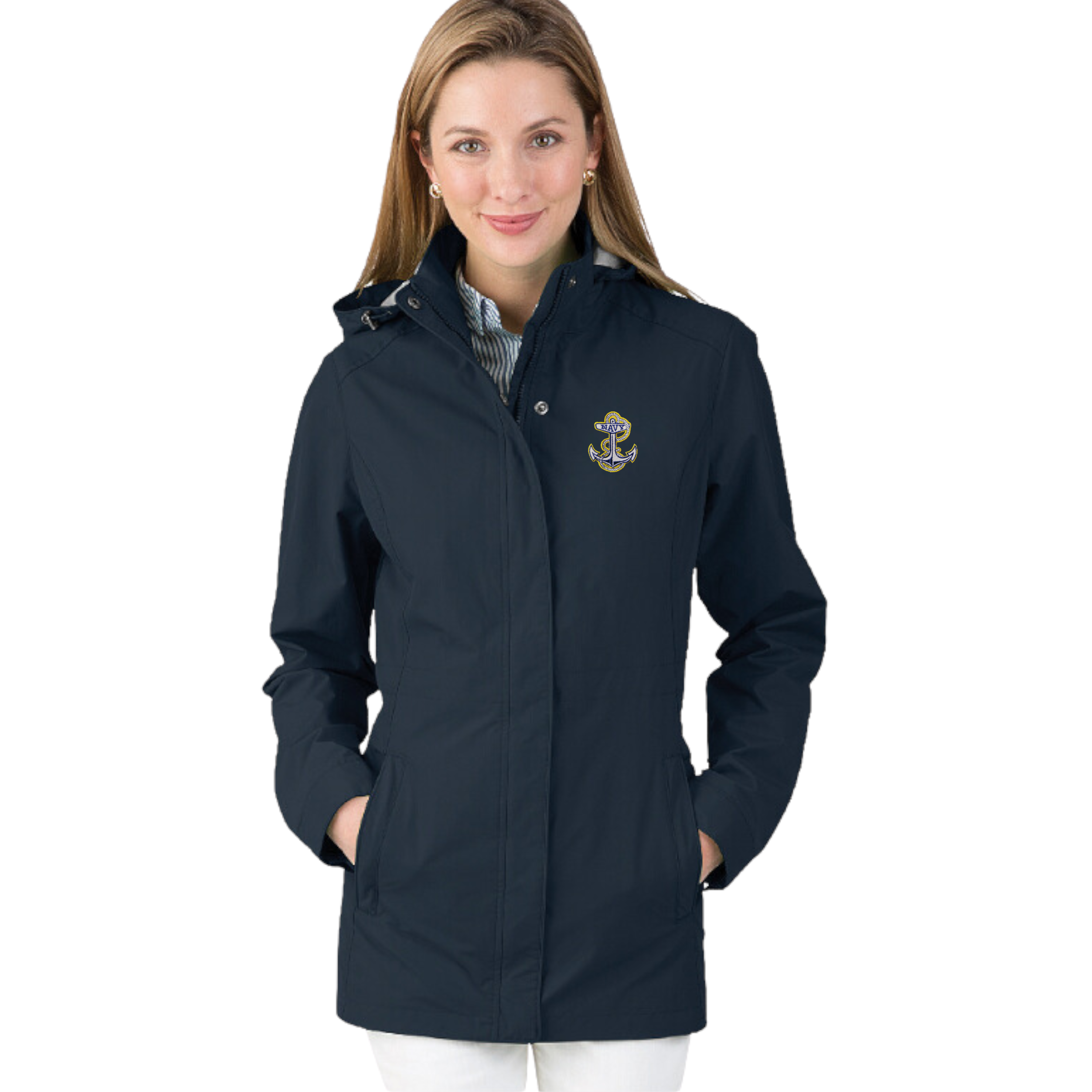 Navy Anchor Ladies Logan Jacket (Navy)