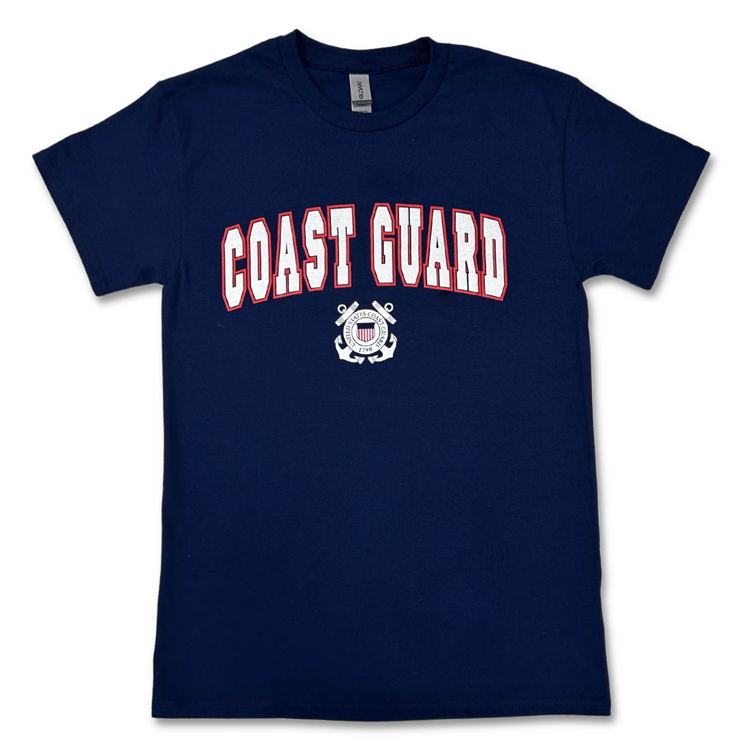 Coast Guard Arch Seal T-Shirt (Navy)