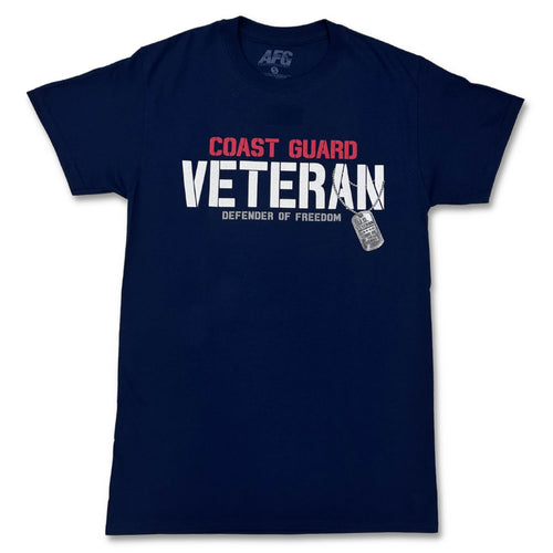 Coast Guard Vet Defender T-Shirt (Navy)