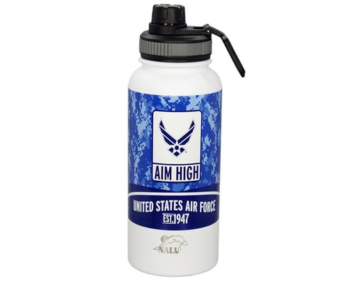 Air Force Wings Nalu Water Bottle (Camo)