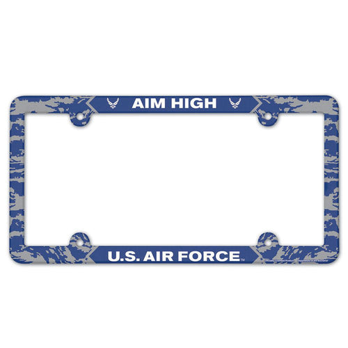 Air Force Aim High Digi Camo License Plate Frame